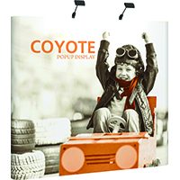 Orbus 8ft Coyote Curved Popup Kit with full graphics