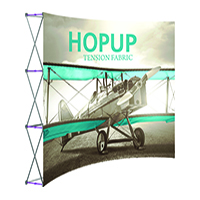 10ft 4x3' Curved HopUp Front Graphic Display Kit