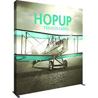 4' x 4' HopUp Tension Fabric Displays with end caps