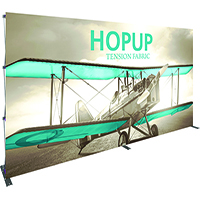 15ft HopUp Trade Show Display with front graphics