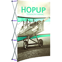 5ft HopUp Front Graphic Tension Fabric Display for Trade Shows
