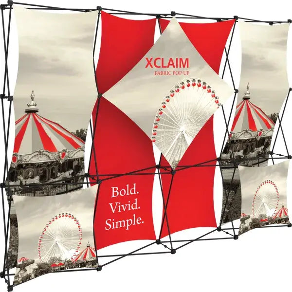 XCLAIM 10FT FABRIC POPUP DISPLAY KIT 01 Orbus Formulate Fabric Displays