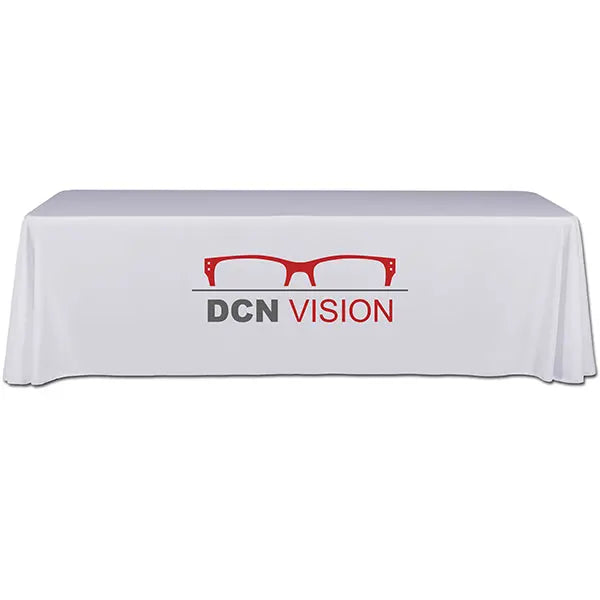 Premium 3-Sided Table Cover with Express Scan Printed Graphics Premium printed table throws
