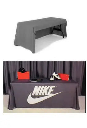 Premium 3-Sided Table Cover with Express Scan Printed Graphics Premium printed table throws