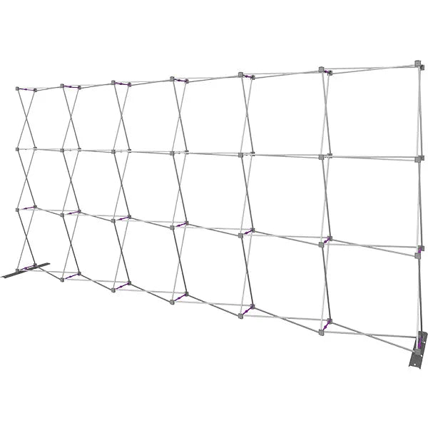 15' Hopup Straight Front Fabric Display Orbus Hop Up Fabric Displays
