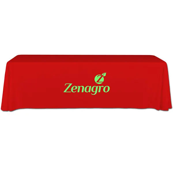 Premium 4-Sided Table Cover with Express Scan Printed Graphics Premium printed table throws
