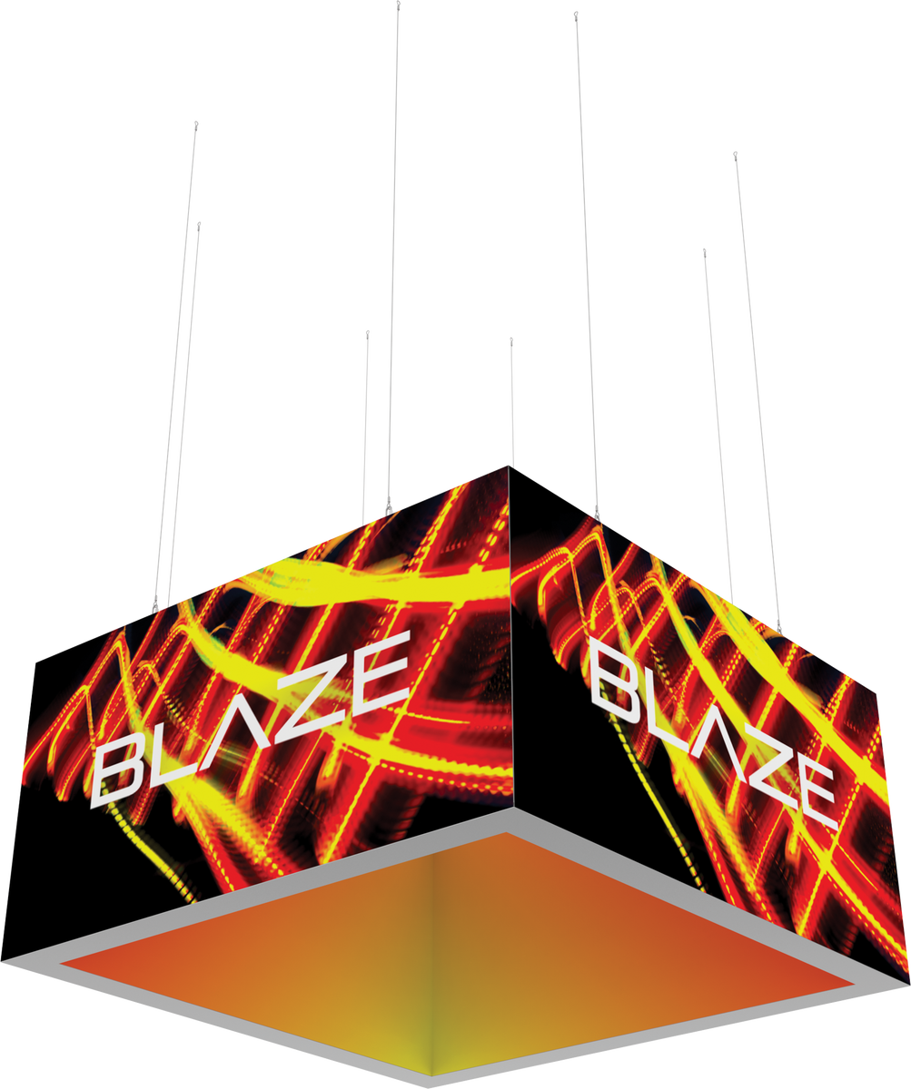 Backlit hanging sign with graphics – Orbus Displays