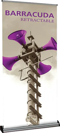 Barracuda 800 Retractable Banner Stand   31.5W Orbus Barracuda Banner Stand