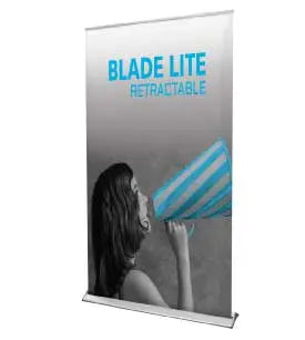 Blade Lite 1200 Retractable Banner Stand  47.25"W Orbus Banner Stands