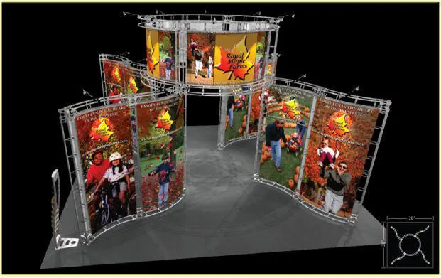 Canis 20 x 20 Truss Display Orbus Orbital Truss Displays