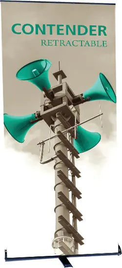 Contender 30" Wide Standard Retractable Banner Stand Orbus Contender Banner stands