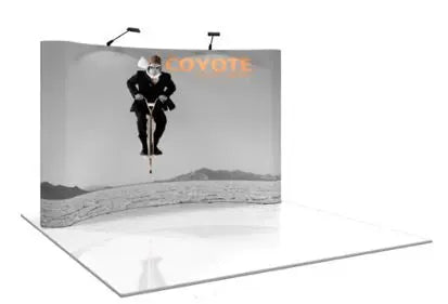 Coyote Mural Pop-Up Display Kits 10' and 8' Wide Orbus Coyote Pop Up Displays