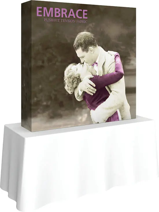 2 x 2 Embrace Full Graphic Tabletop Display with End Caps Orbus