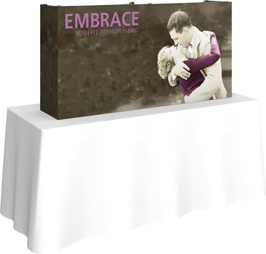 2 x 1 Embrace Full Graphic Tabletop Display with End Caps Orbus