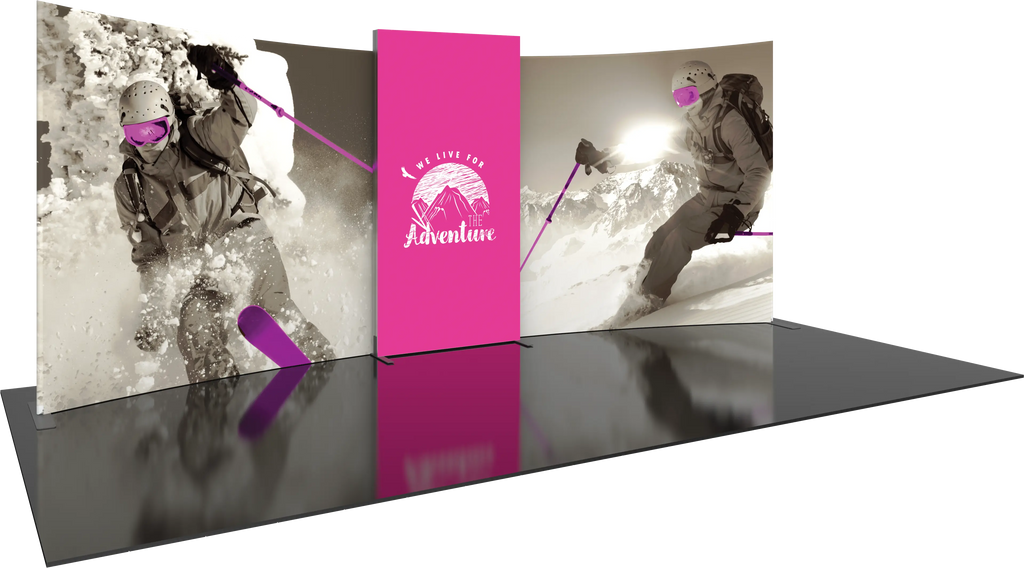 FORMULATE DESIGNER SERIES 20FT FABRIC BACKWALL KIT 02 Orbus Formulate Fabric Displays