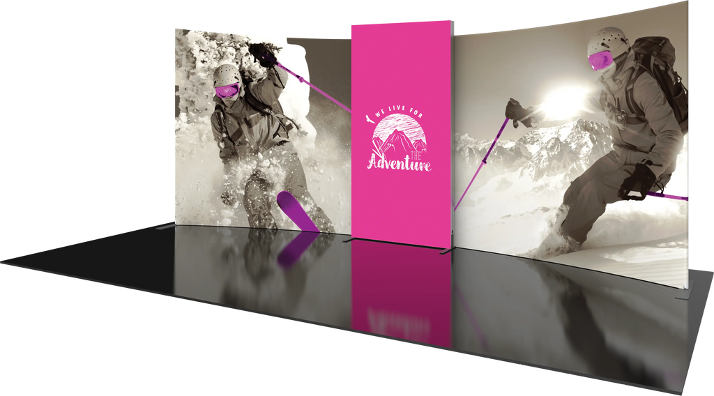FORMULATE DESIGNER SERIES 20FT FABRIC BACKWALL KIT 02 Orbus Formulate Fabric Displays