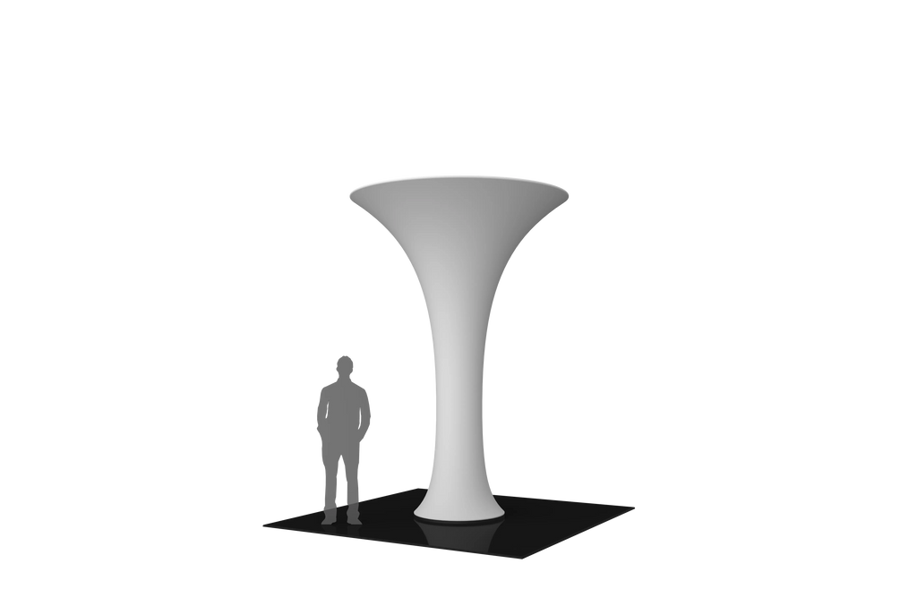 FORMULATE FUNNEL 03 TENSION FABRIC STRUCTURE Orbus Formulate Fabric Displays