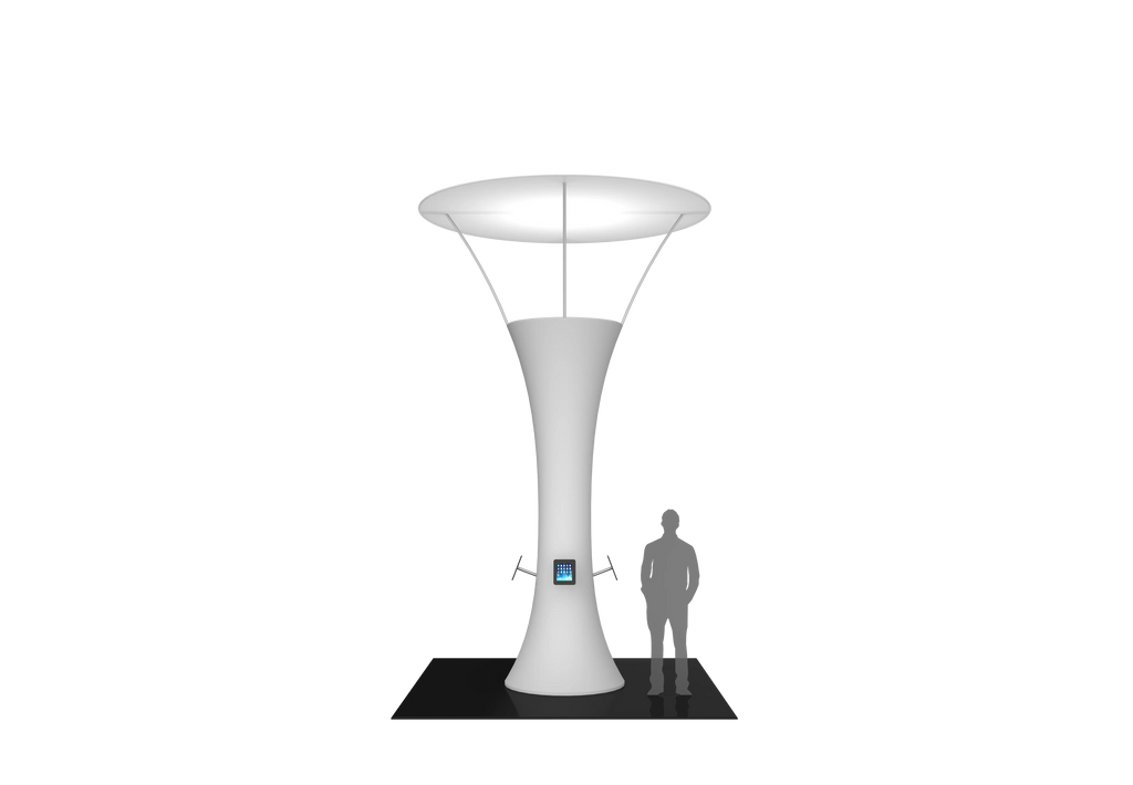 FORMULATE FUNNEL 04 TENSION FABRIC STRUCTURE Orbus Formulate Fabric Displays
