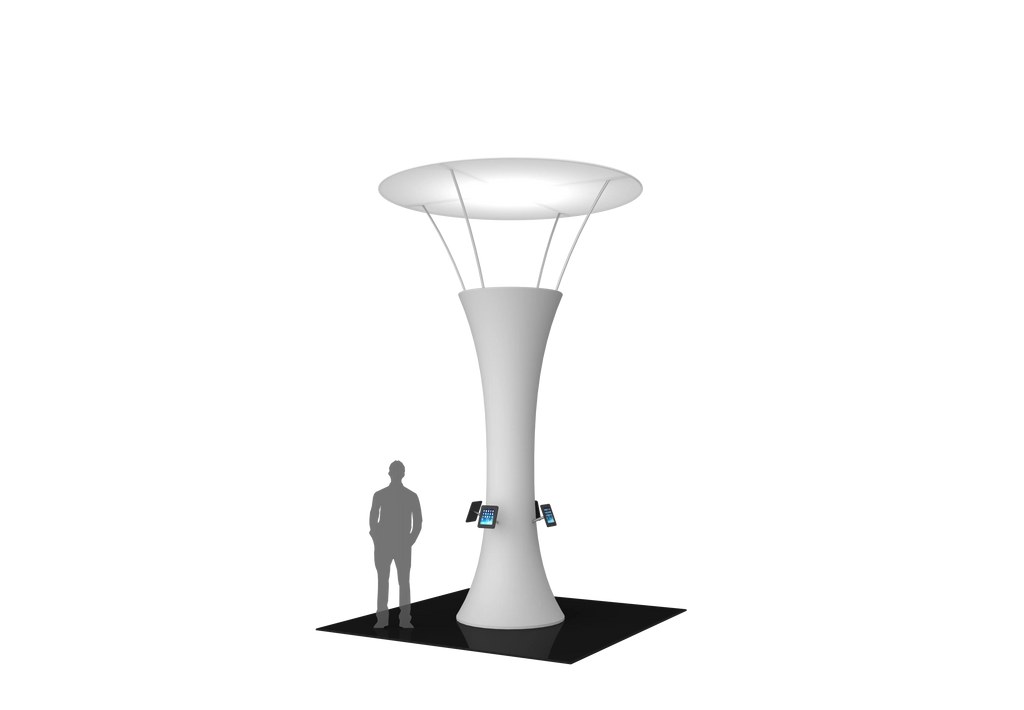 FORMULATE FUNNEL 04 TENSION FABRIC STRUCTURE Orbus Formulate Fabric Displays