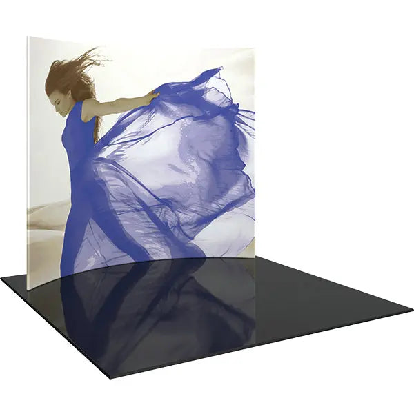 Formulate Master HC1 10' Curved Fabric Backwall Orbus Formulate Fabric Displays