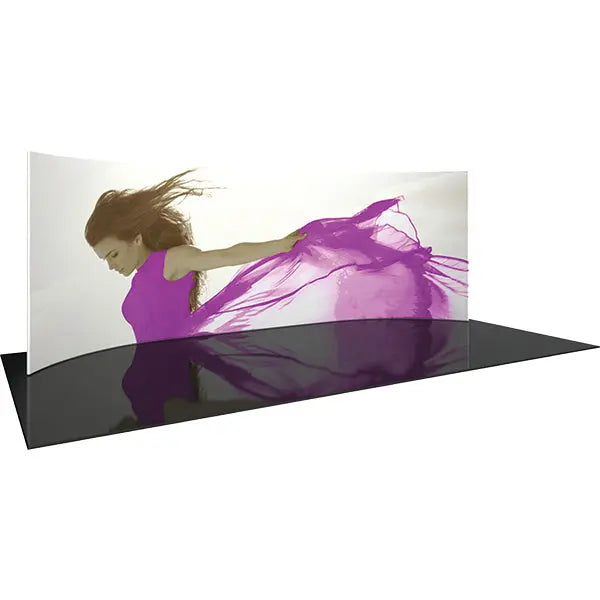 Formulate Master 20' WH1 Horizontal Curve Tension Fabric Display Orbus Formulate Fabric Displays