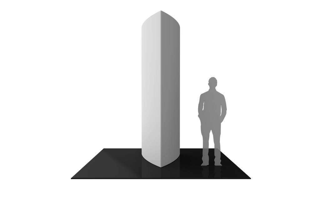 FORMULATE SHIELD TOWER 02 TENSION FABRIC STRUCTURE Orbus Formulate Fabric Displays