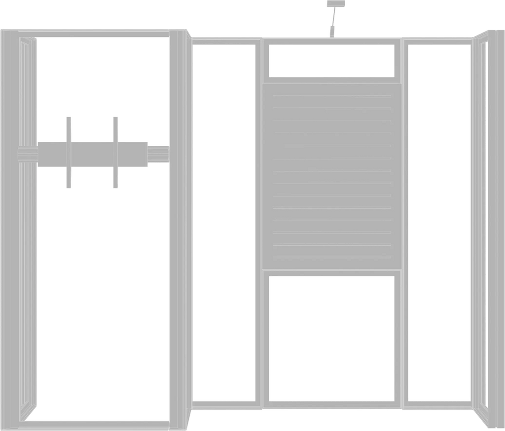 HYBRID PRO 10FT MODULAR BACKWALL KIT 34 Orbus Formulate Fabric Displays