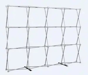 10' Hopup Straight Fabric Display Full Graphic Orbus Hop Up Fabric Displays