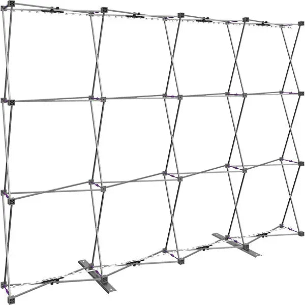 10' Hopup Straight Backlit Fabric Display Orbus Hop Up Fabric Displays
