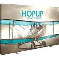 13' Hopup Straight Full Fabric Display Orbus Hop Up Fabric Displays