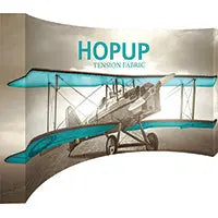 15' Hopup Curved Full Fabric Display Orbus Hop Up Fabric Displays