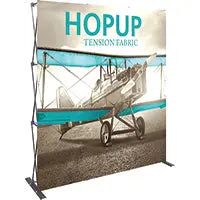 8' Hopup Straight Display Front Fabric Graphics Orbus Hop Up Fabric Displays