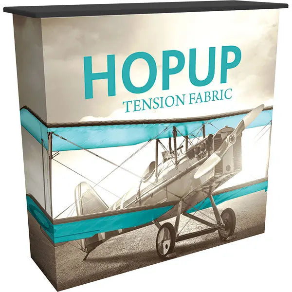 Hopup Trade Show Counter Orbus Hop Up Fabric Displays