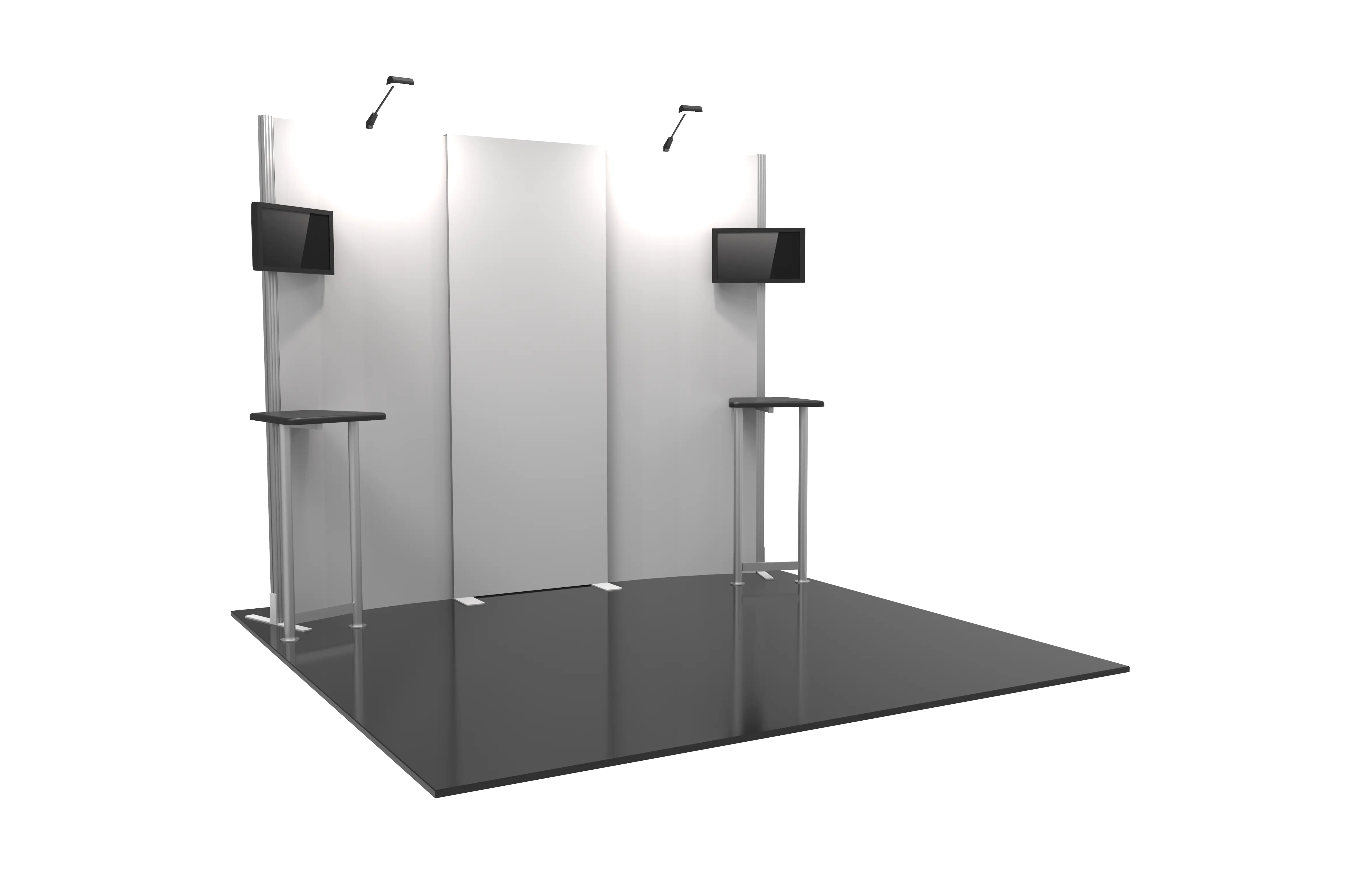 Back Wall Module HYBRID PRO 10FT MODULAR BACKWALL KIT 01 β Orbus Displays
