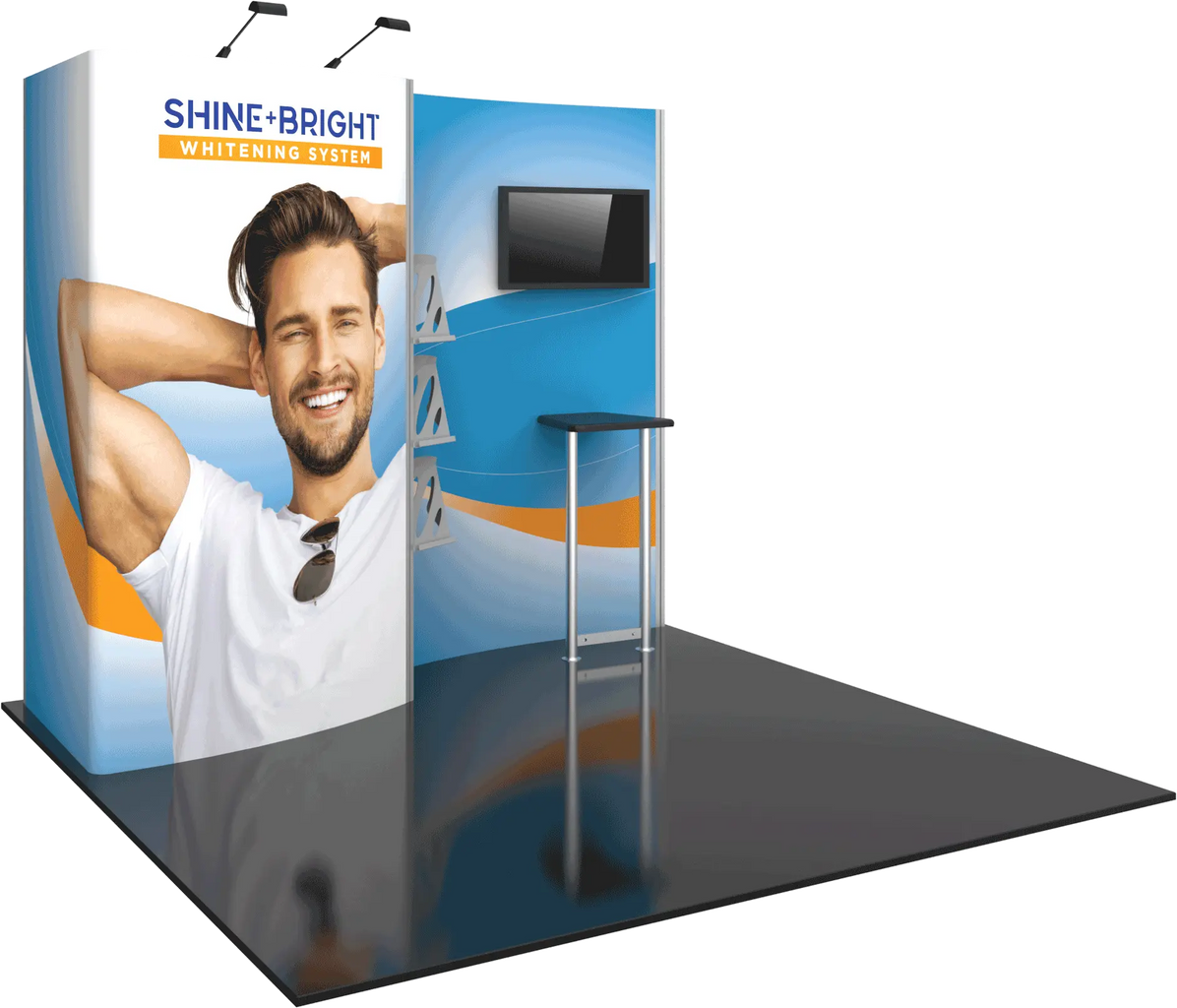 HYBRID PRO 10FT MODULAR BACKWALL KIT 02 Orbus Formulate Fabric Displays