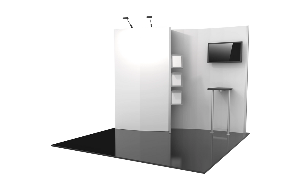 HYBRID PRO 10FT MODULAR BACKWALL KIT 03 Orbus Formulate Fabric Displays