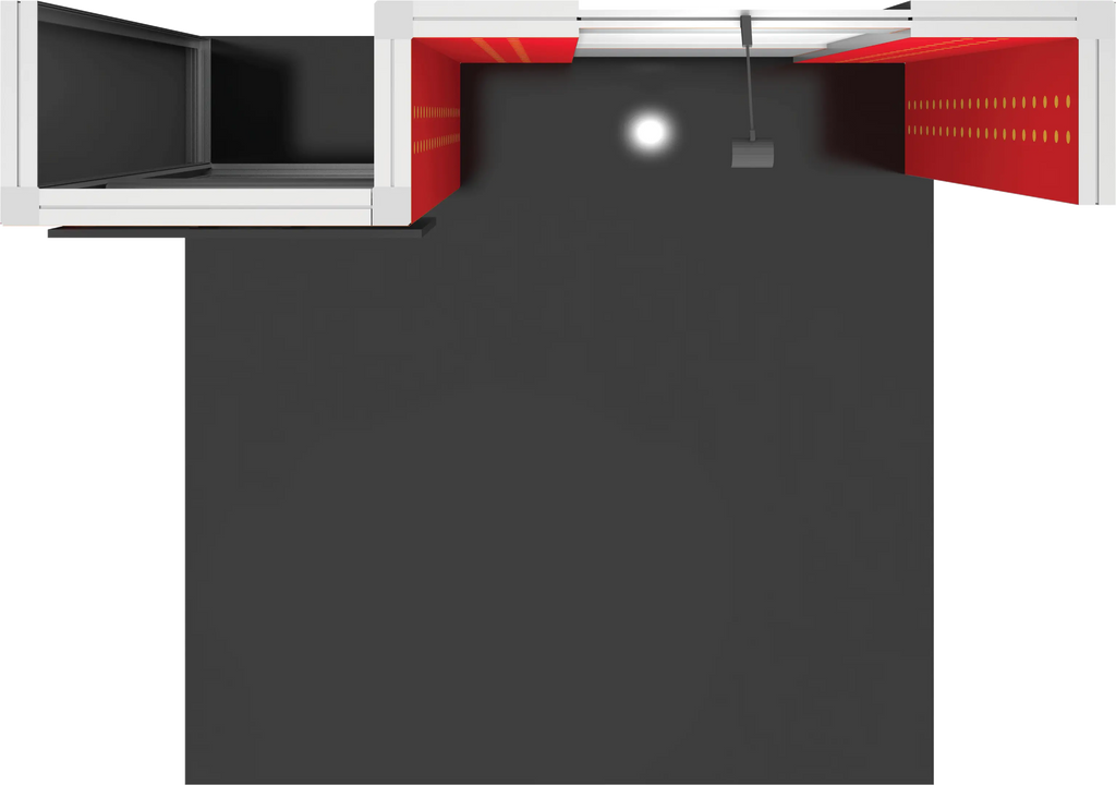 HYBRID PRO 10FT MODULAR BACKWALL KIT 34 Orbus Formulate Fabric Displays
