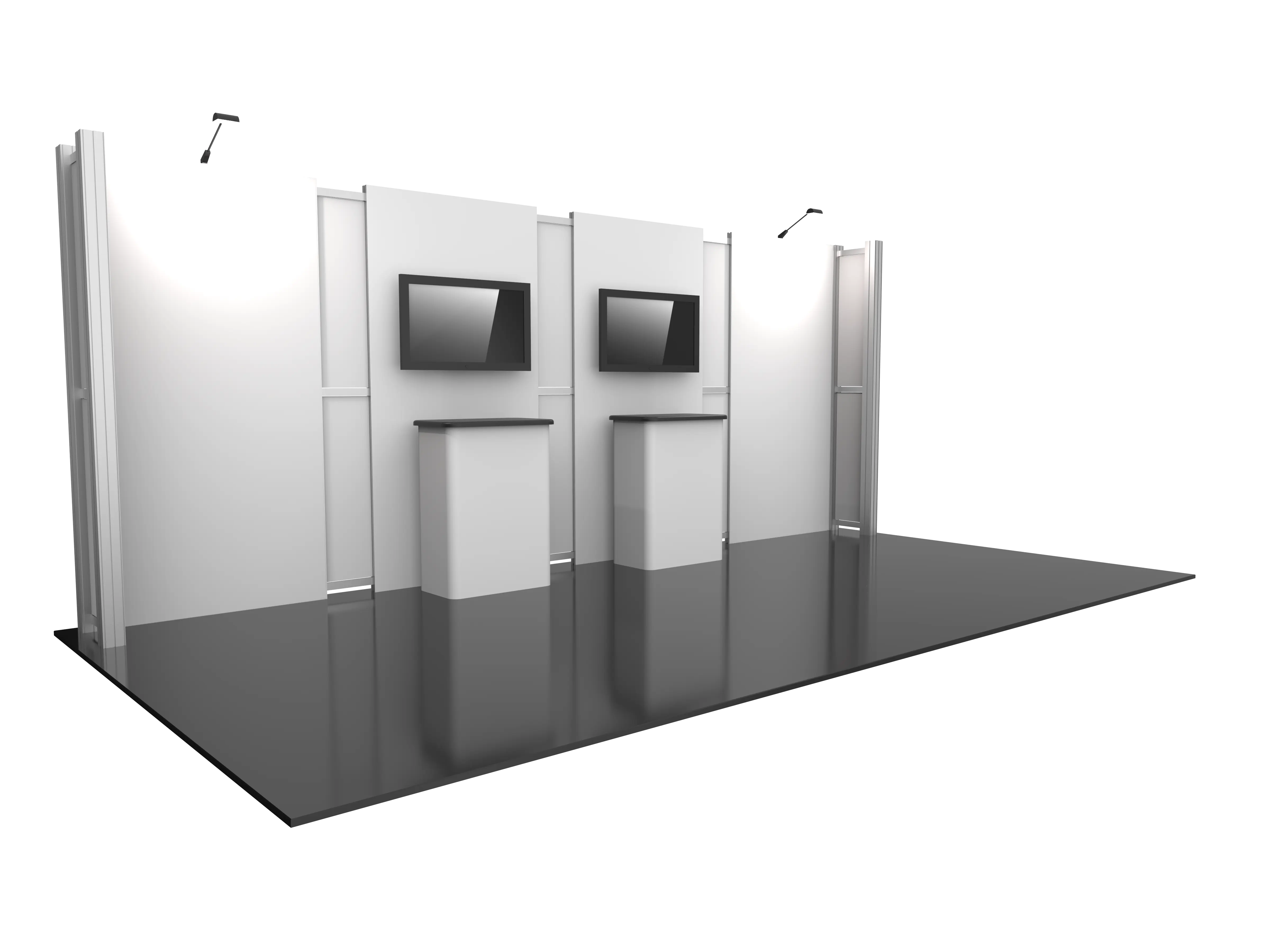 Back Wall Module HYBRID PRO 20FT MODULAR BACKWALL KIT 13 β Orbus Displays