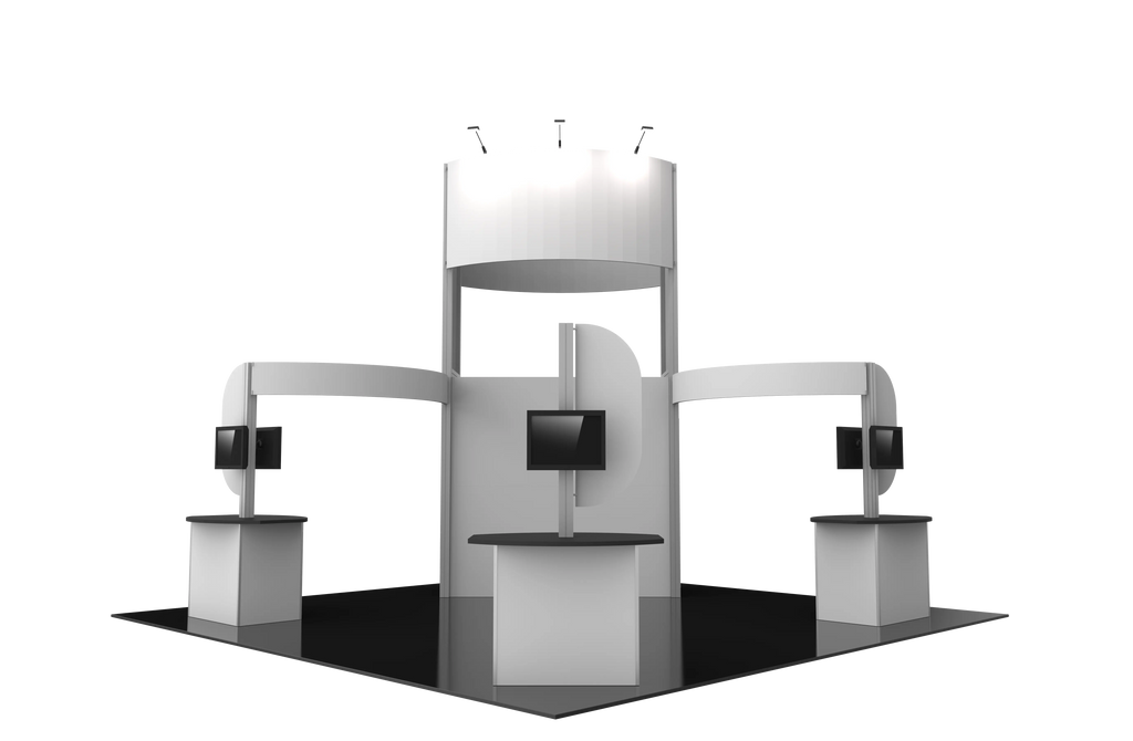 HYBRID PRO 20X20 MODULAR ISLAND KIT 17 Orbus Formulate Fabric Displays