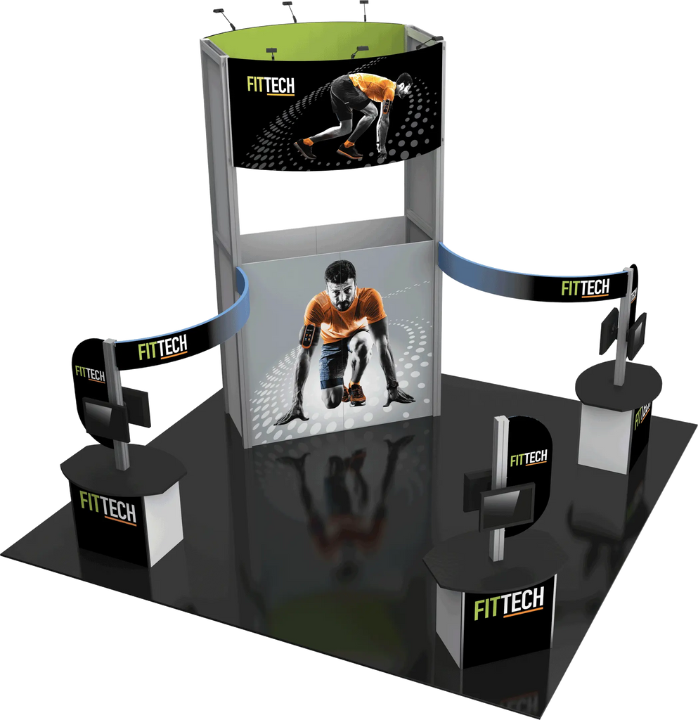 HYBRID PRO 20X20 MODULAR ISLAND KIT 17 Orbus Formulate Fabric Displays