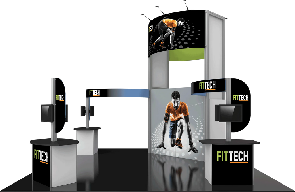 HYBRID PRO 20X20 MODULAR ISLAND KIT 17 Orbus Formulate Fabric Displays