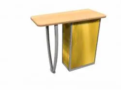 Linear Tusk-Leg Rectangular Display Table Orbus Linear Display accessories