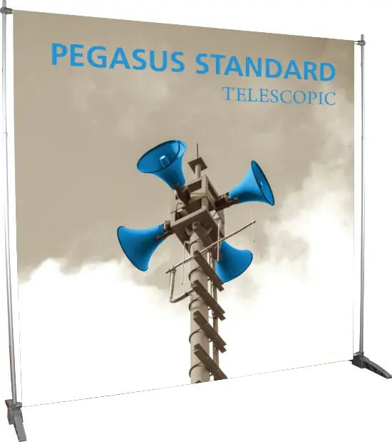 Pegasus Standard Telescoping Banner System Orbus Banner Stands