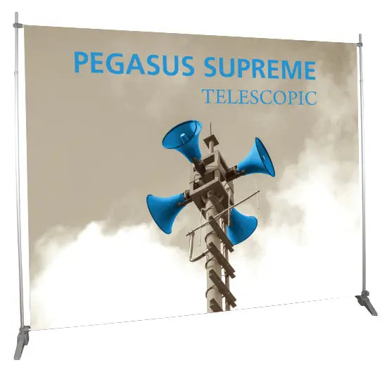 Pegasus Supreme Telescoping Banner Display Orbus Banner Stands