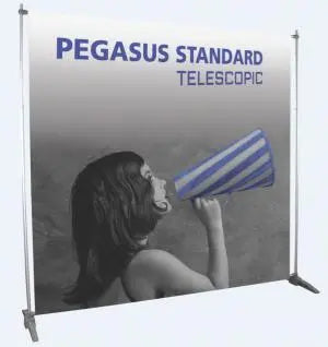 Pegasus Standard Telescoping Banner System Orbus Banner Stands