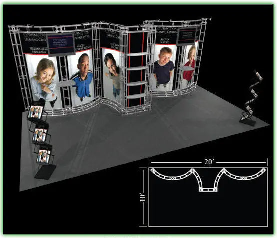 Phoenix 10' x 20' Truss Display Orbus Orbital Truss Displays