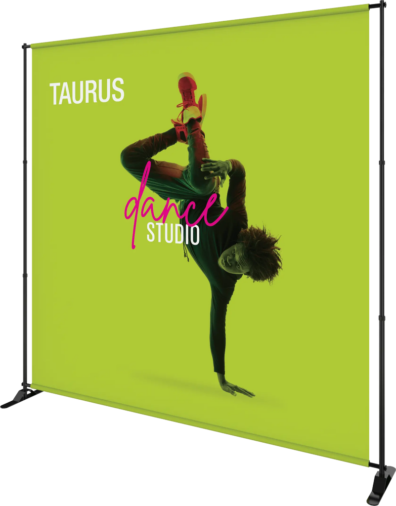 TAURUS TELESCOPIC BANNER STAND Orbus Formulate Fabric Displays