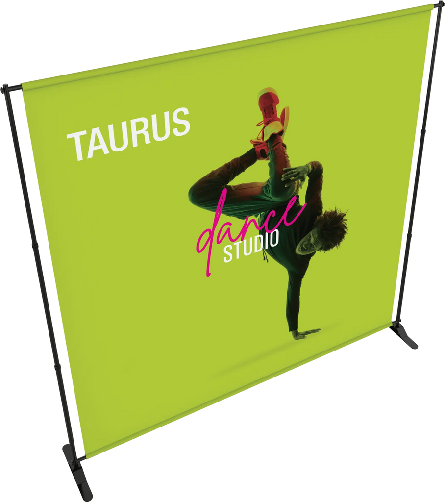 TAURUS TELESCOPIC BANNER STAND Orbus Formulate Fabric Displays