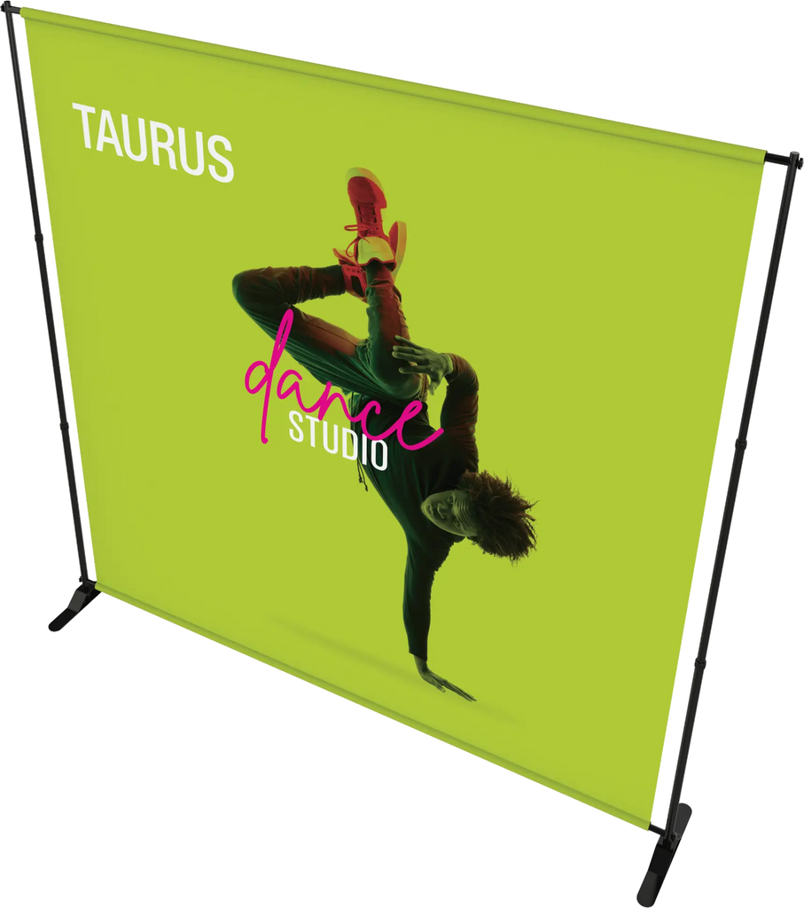 TAURUS TELESCOPIC BANNER STAND Orbus Formulate Fabric Displays