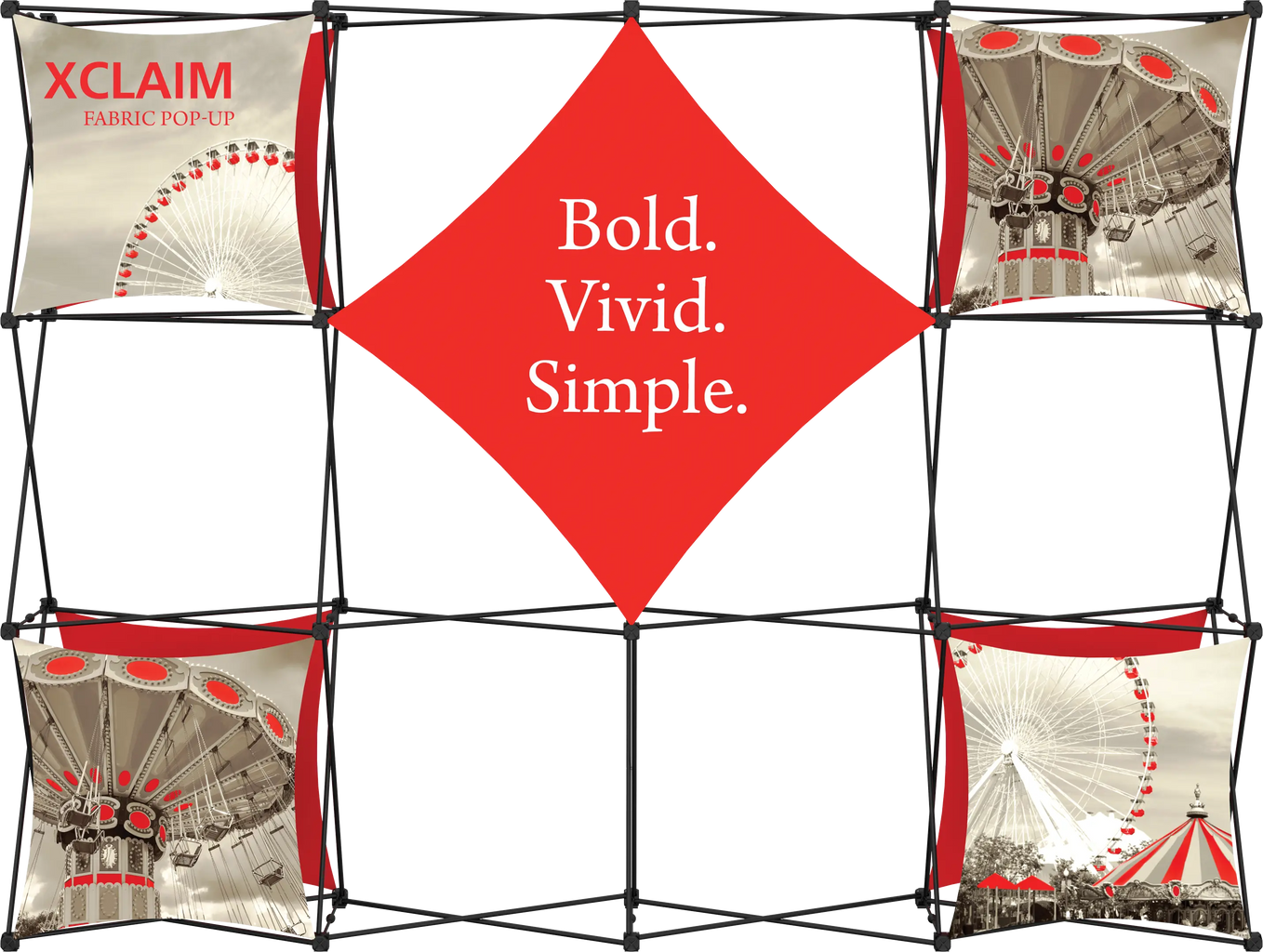 XCLAIM 10FT FABRIC POPUP DISPLAY KIT 02 Orbus Formulate Fabric Displays